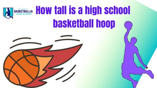 How tall is a high school basketball hoop