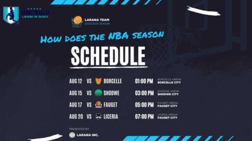 How does the NBA season schedule work